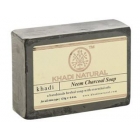 Аюрведическое мыло с Нимом и Бамбуковым углем 125 г. Кхади (Neem Charcoal Soap Khadi)