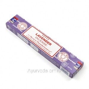 Благовония натуральные Лаванда Сатья (Lavender Satya) 15 г Индия 