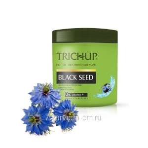 Маска для волос Тричуп Против выпадения с Черным тмином 500 мл. (TRICHUP Hot Oil Treatment Hair Mask Black Seed) VASU