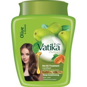 Маска для волос Vatika “Оливковая” 500г Vatika OLIVE & ALMOND Deep Conditioning Mask, Dabur