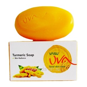 Антисептическое Мыло с Куркумой (Turmeric Soap ) Skin Radiance Total Skin Care 125г. VASU Trichup