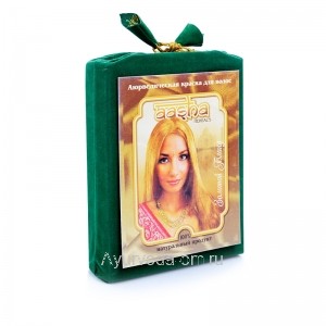Аюрведическая краска для волос Ааша Хербалс, "Золотой блонд", 100г. Aasha Herbals