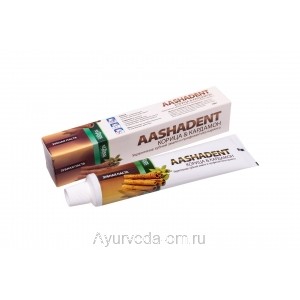 Зубная паста Аашадент (Корица и Кардамон), 100г. AASHADENT Aasha Herbals