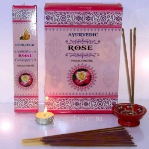 Благовония Ayurvedic ROSE (Роза), 25г.
