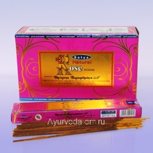 Благовония Сатья "Роза", 15гр. Satya Natural Rose incense (Индия) 