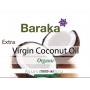 Кокосовое масло Барака Вирджин, Органик, Пищевое, Нерафинированное, 1000мл. (Baraka Organic)
